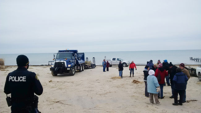 First Nation members remove beach barriers in a surprise move Friday