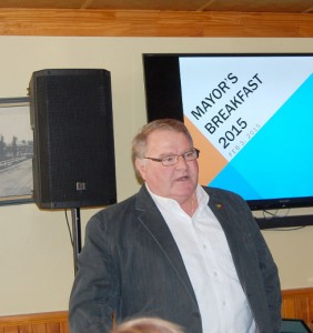 Lambton Shores is going forward said mayor Bill Weber at the fourth annual Chamber of Commerce Breakfast with the Mayor.