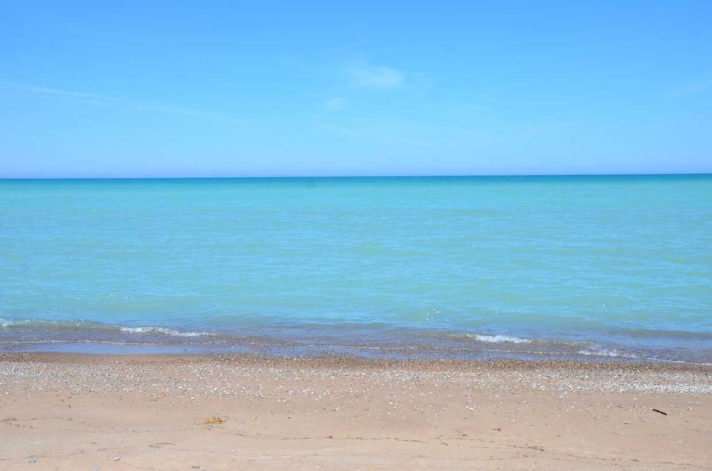 Ipperwash beach with calm water