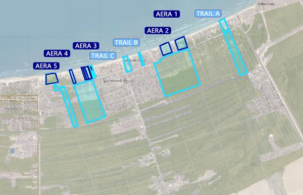 Map of the crown lands in Ipperwash